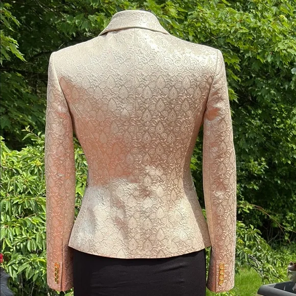 MICHAEL Michael Kors Cream Tailored Blazer pale, pink and white gold - Picture 3 of 16